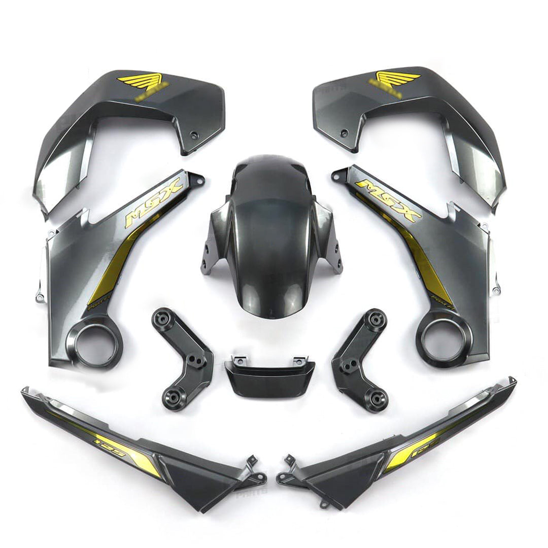 ชุดสีเทาพร้อมสติ๊กเกอร์ สำหรับ HONDA MSX 125 2012-2015