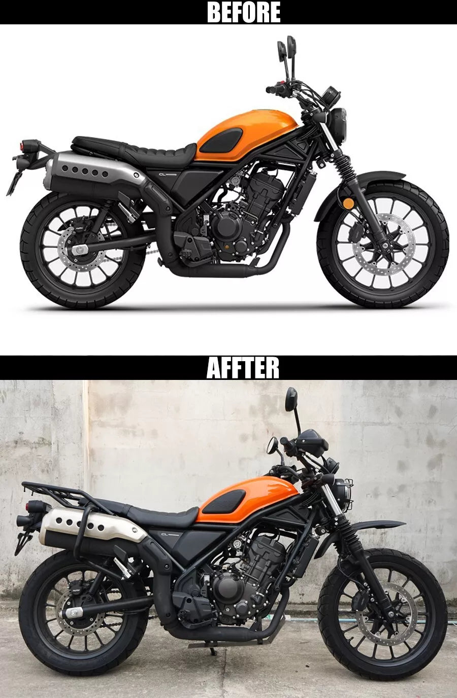 การ์ดกันล้มท่อไอเสีย สำหรับ HONDA NEW SCL CL 300 500 2023-2025