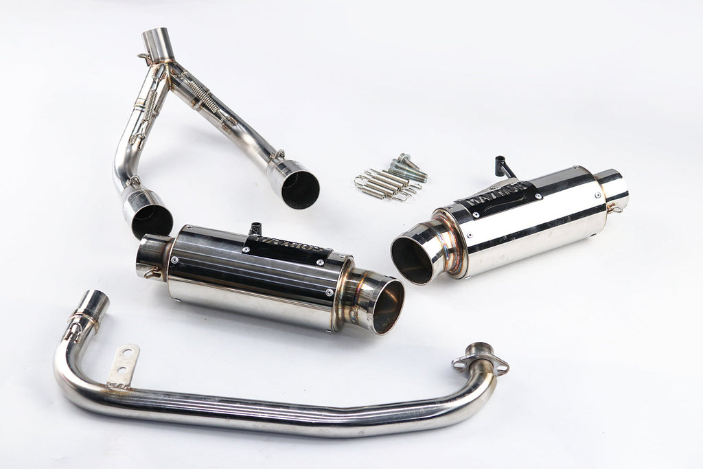 ท่อคู่ออกบน + โลโก้ สำหรับ HONDA GROM 125 2021-2025