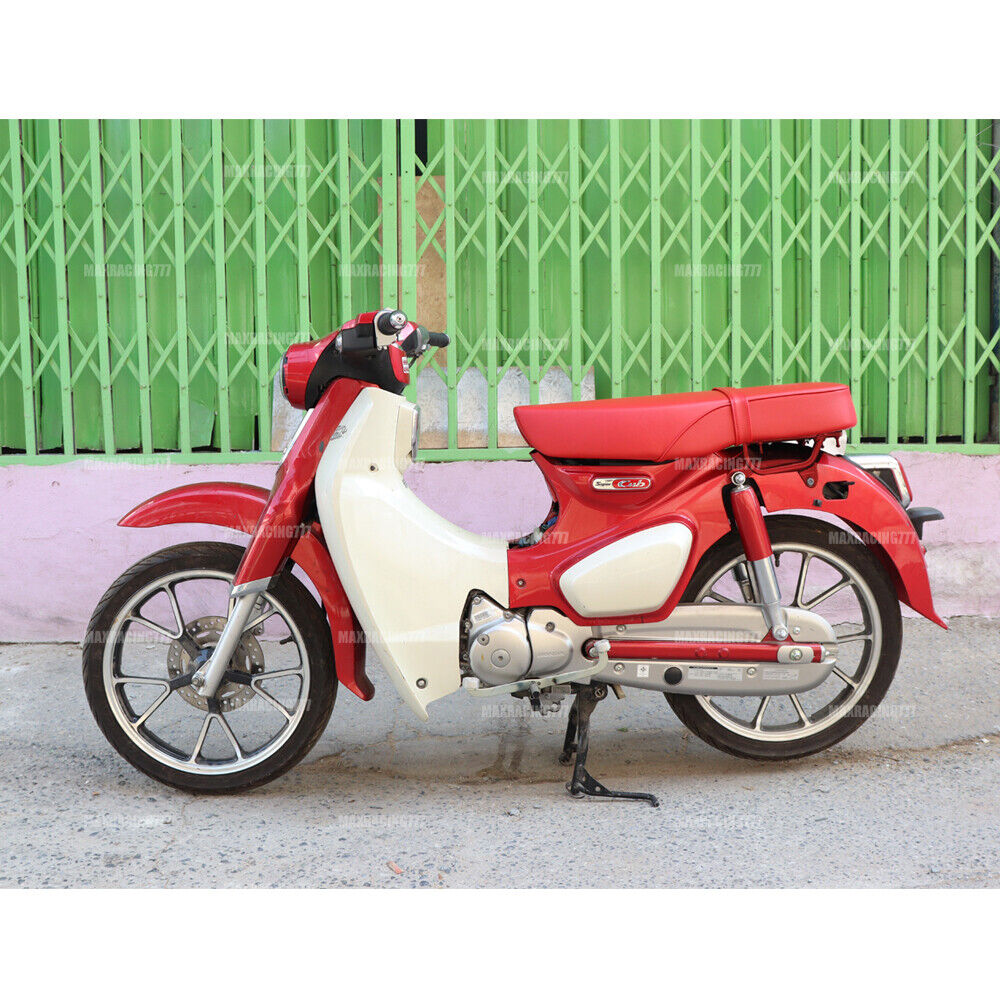 เบาะแต่งสีแดงแบบยาว สำหรับ HONDA SUPER CUB C125 2023-2025