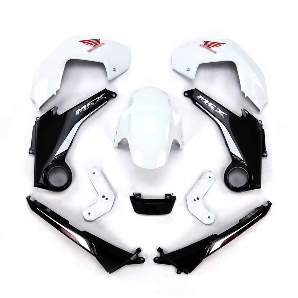 ชุดสีขาวตัดดำพร้อมสติ๊กเกอร์ สำหรับ HONDA MSX 125 2012-2015