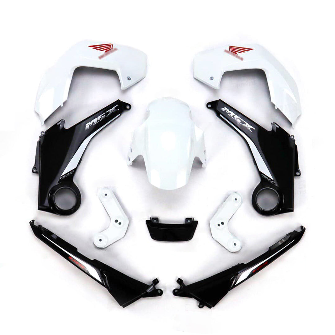 ชุดสีขาวตัดดำพร้อมสติ๊กเกอร์ สำหรับ HONDA MSX 125 2012-2015