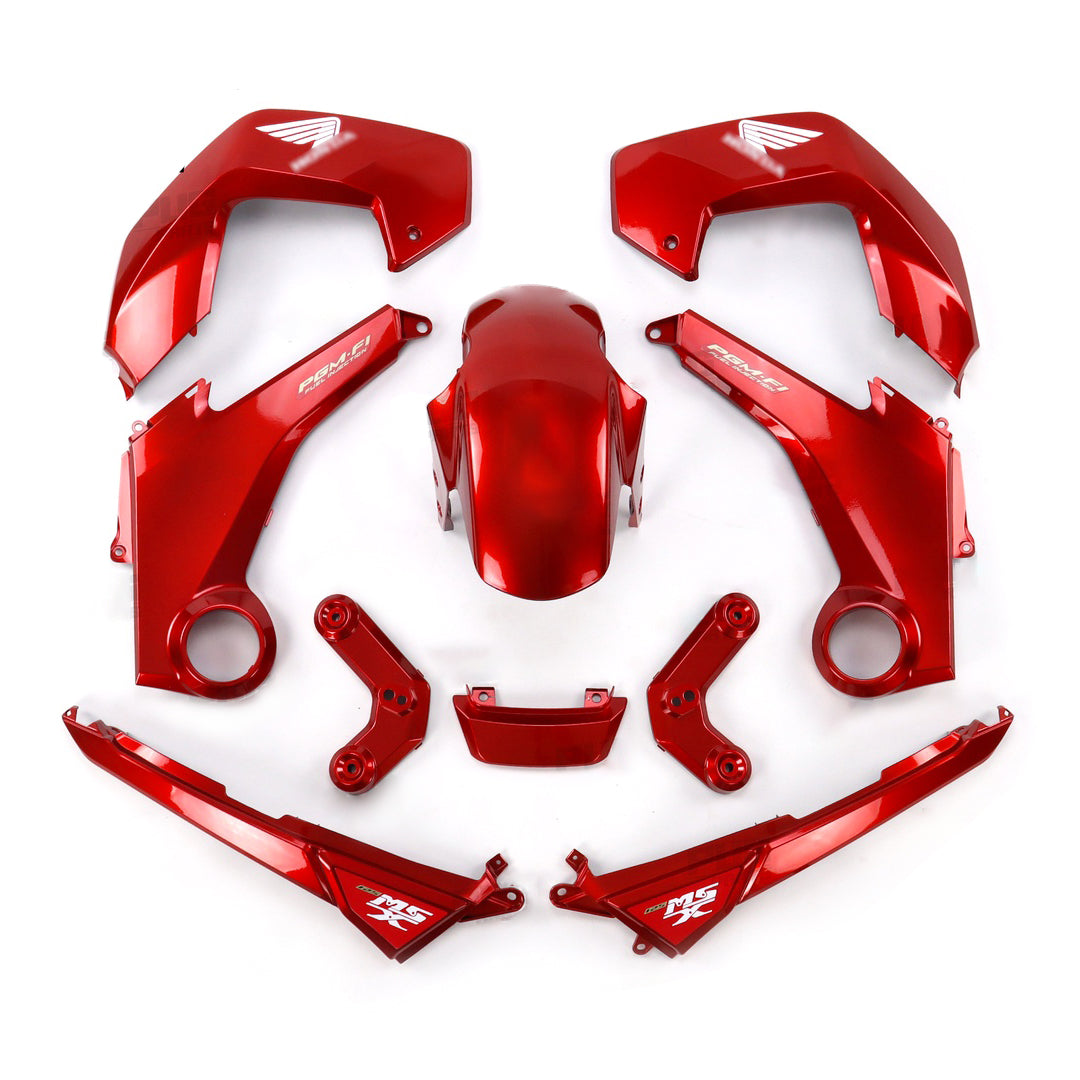 ชุดสีแดงพร้อมสติ๊กเกอร์ สำหรับ HONDA MSX 125 2012-2015