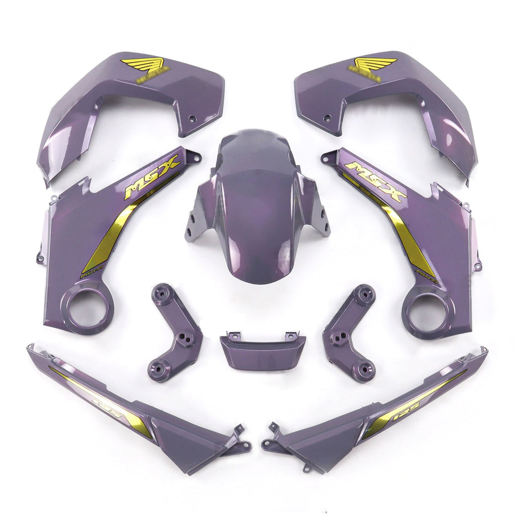 ชุดสีเทาอ่อนพร้อมสติ๊กเกอร์ สำหรับ HONDA MSX 125 2012-2015