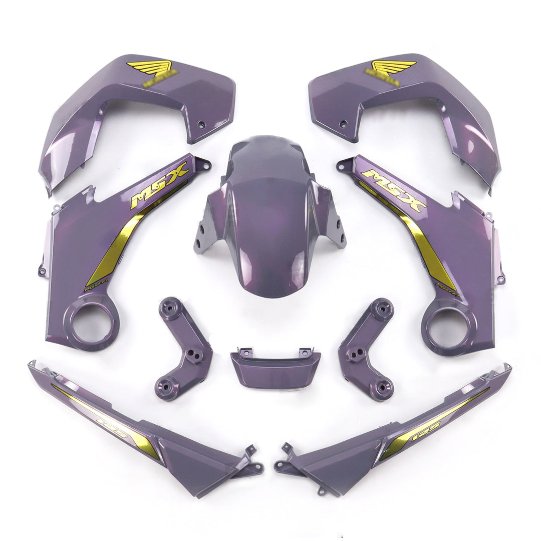 ชุดสีเทาอ่อนพร้อมสติ๊กเกอร์ สำหรับ HONDA MSX 125 2012-2015