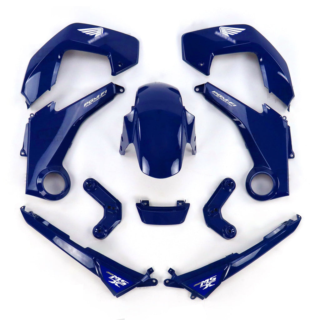 ชุดสีน้ำเงินเข้มพร้อมสติ๊กเกอร์ สำหรับ HONDA MSX 125 2012-2015