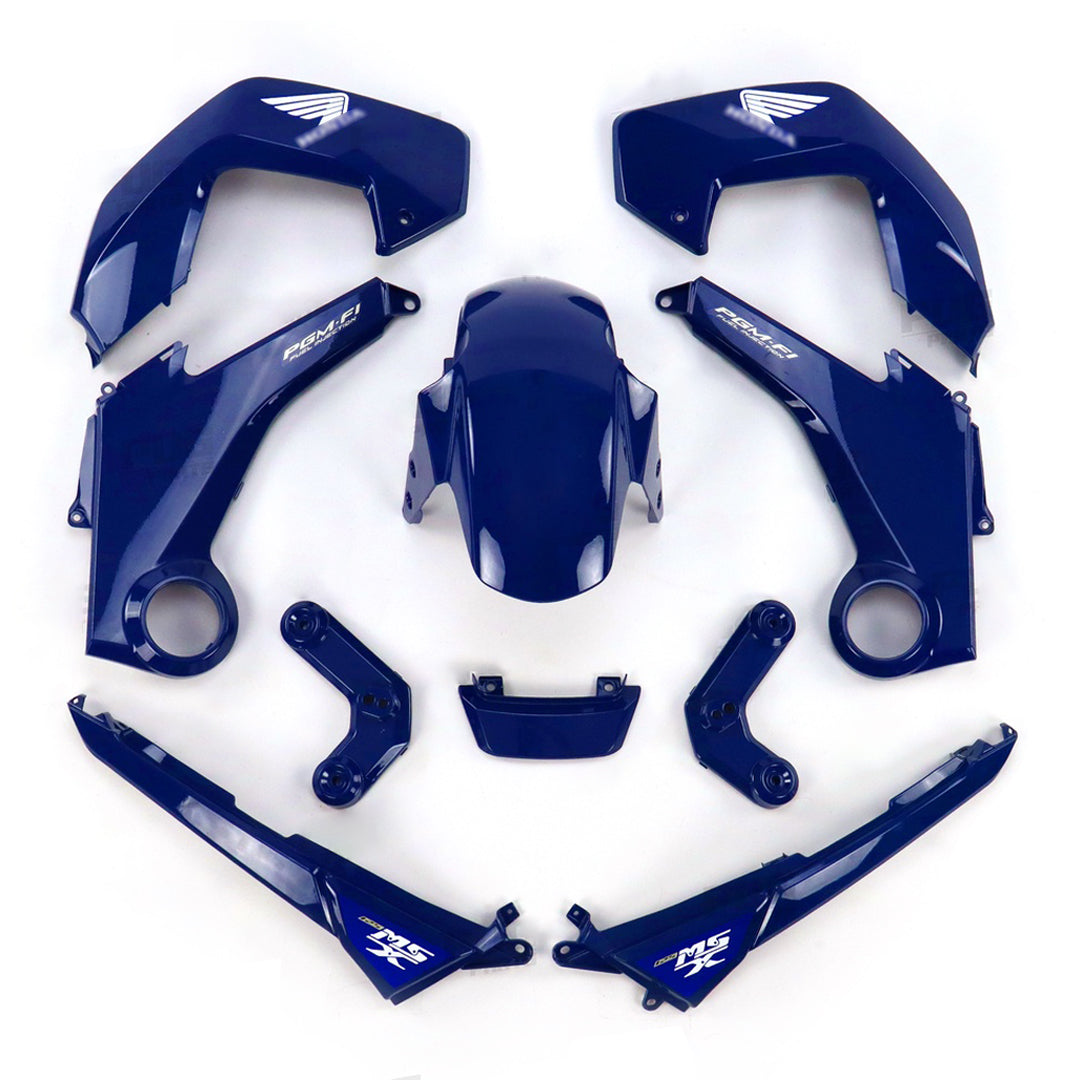 ชุดสีน้ำเงินเข้มพร้อมสติ๊กเกอร์ สำหรับ HONDA MSX 125 2012-2015