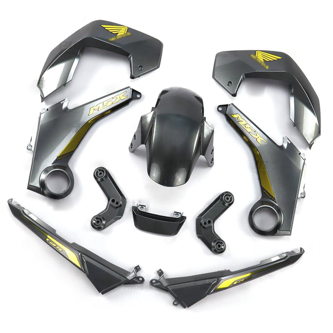 ชุดสีเทาพร้อมสติ๊กเกอร์ สำหรับ HONDA MSX 125 2012-2015