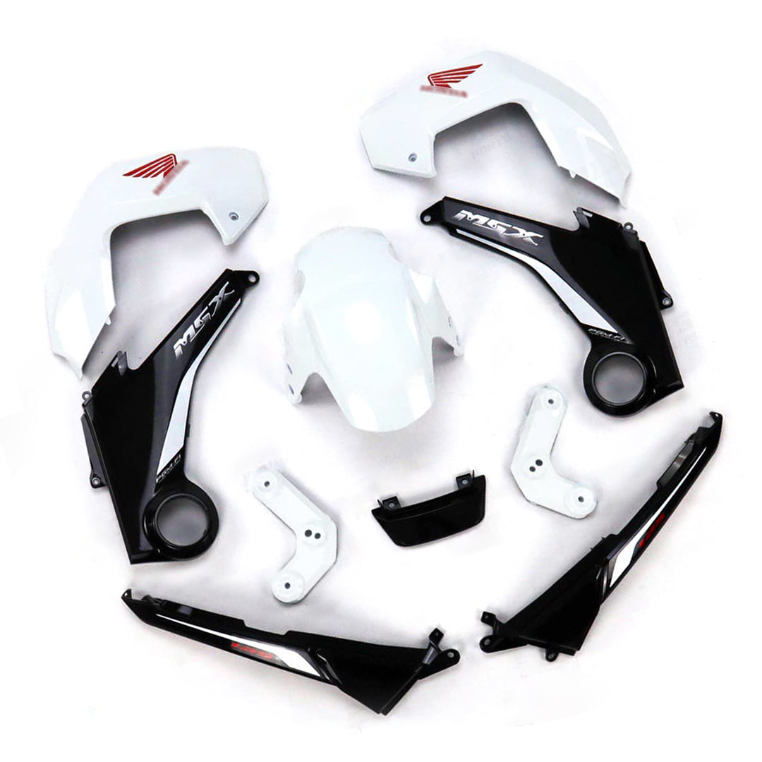 ชุดสีขาวตัดดำพร้อมสติ๊กเกอร์ สำหรับ HONDA MSX 125 2012-2015