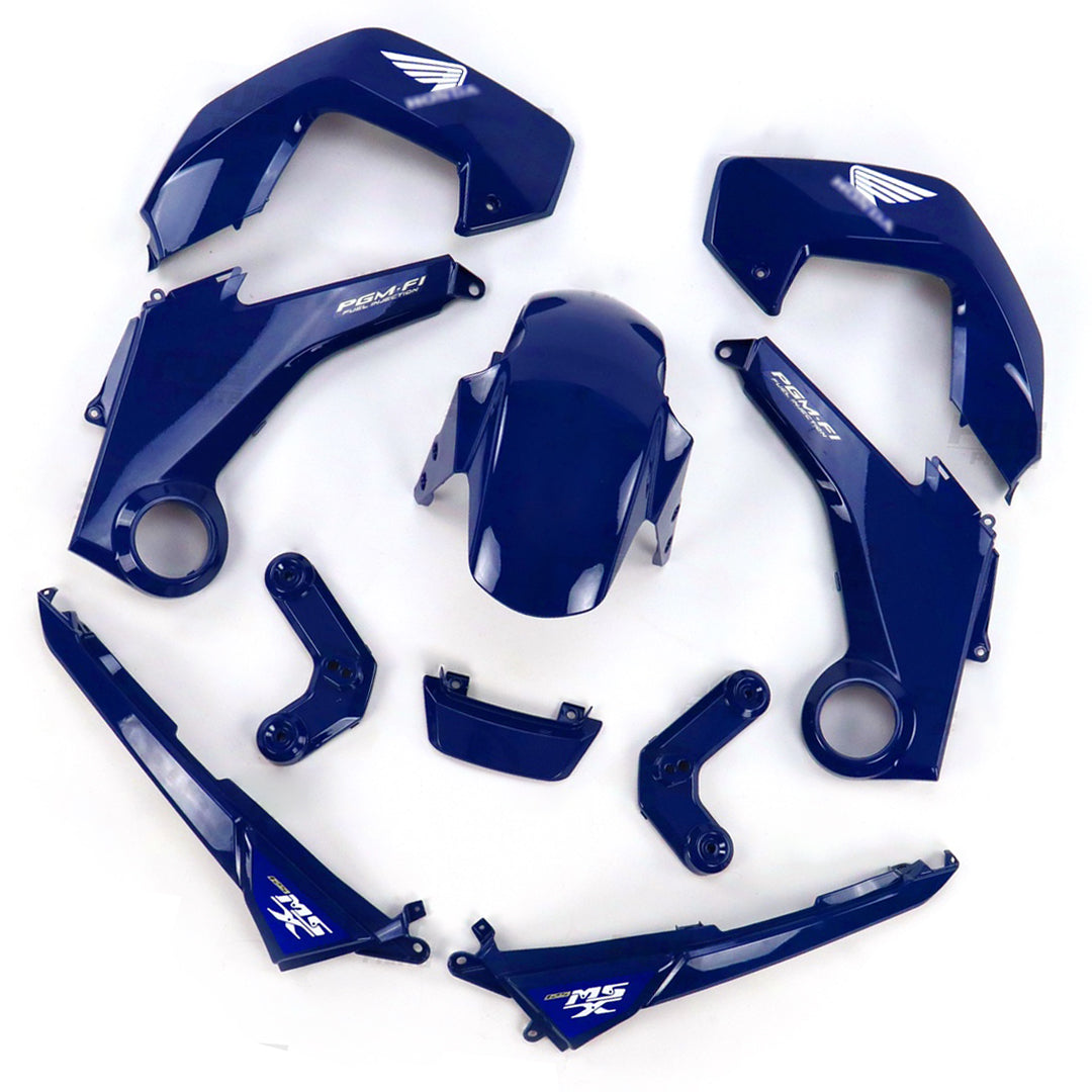ชุดสีน้ำเงินเข้มพร้อมสติ๊กเกอร์ สำหรับ HONDA MSX 125 2012-2015