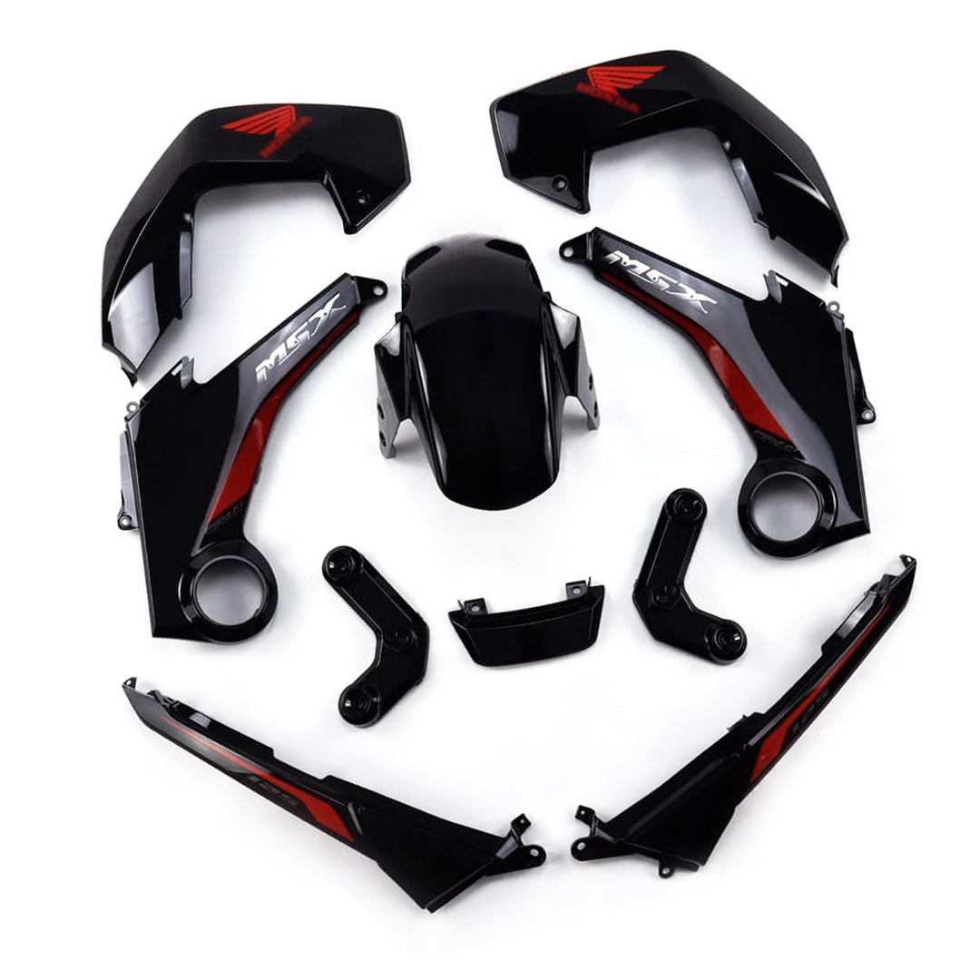 ชุดสีดำพร้อมสติ๊กเกอร์ สำหรับ HONDA MSX 125 2012-2015