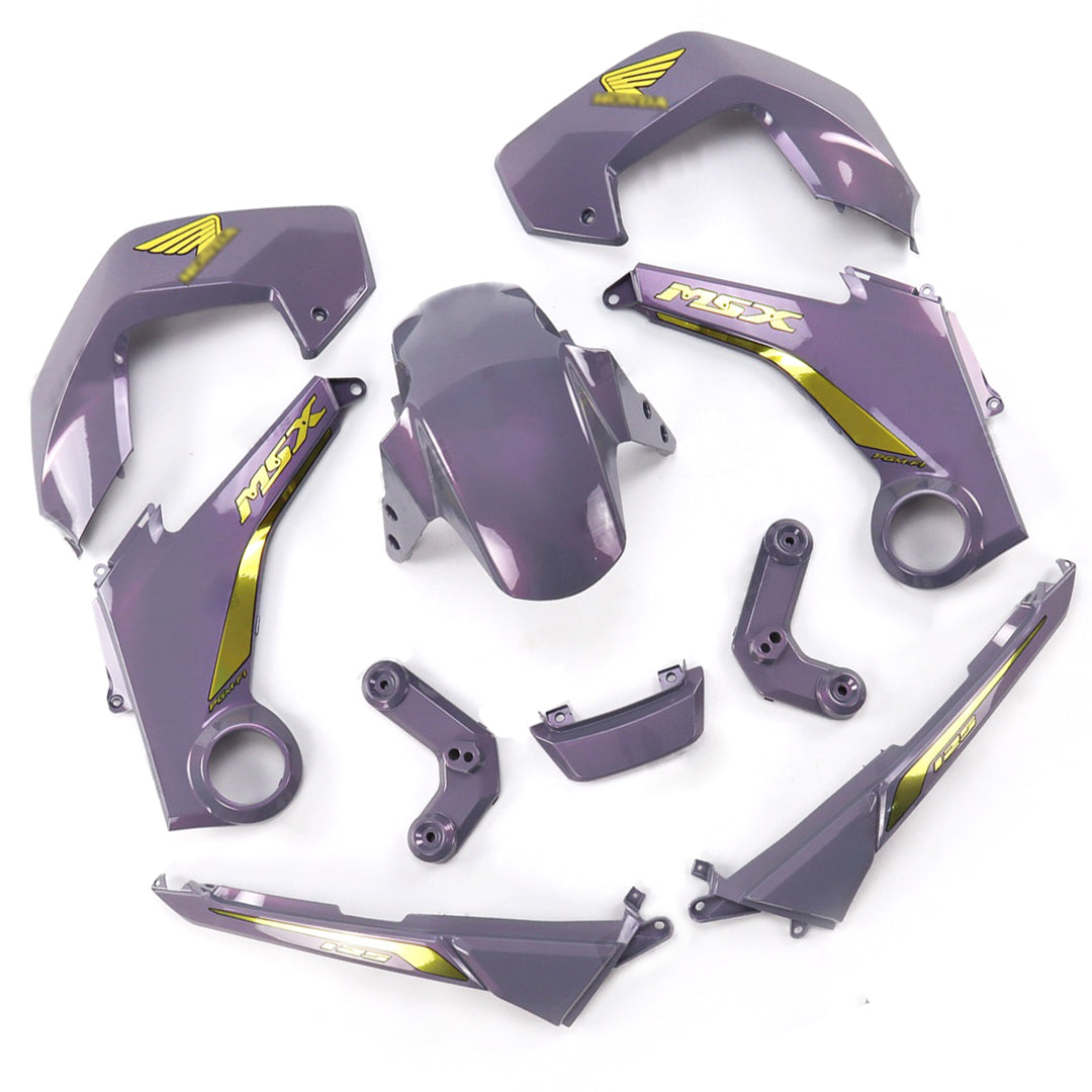 ชุดสีเทาอ่อนพร้อมสติ๊กเกอร์ สำหรับ HONDA MSX 125 2012-2015
