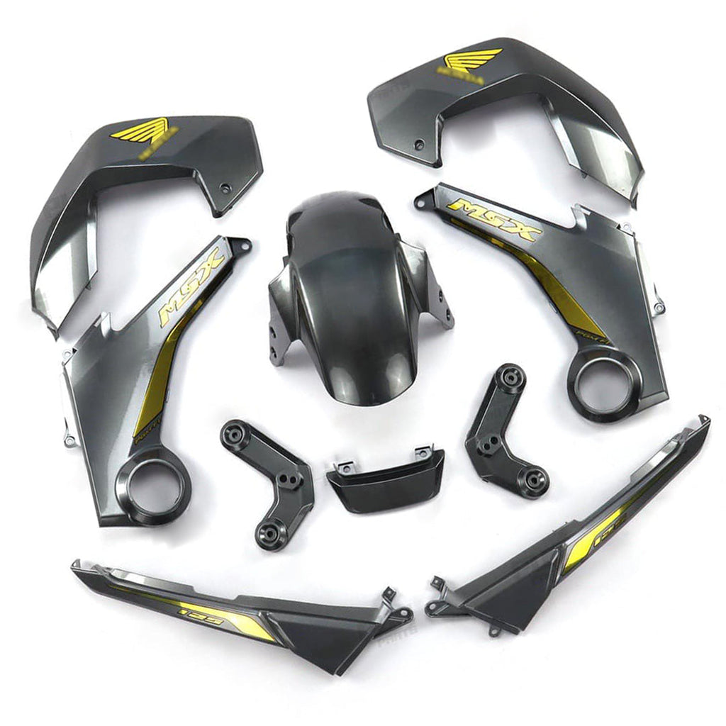 ชุดสีเทาพร้อมสติ๊กเกอร์ สำหรับ HONDA MSX 125 2012-2015