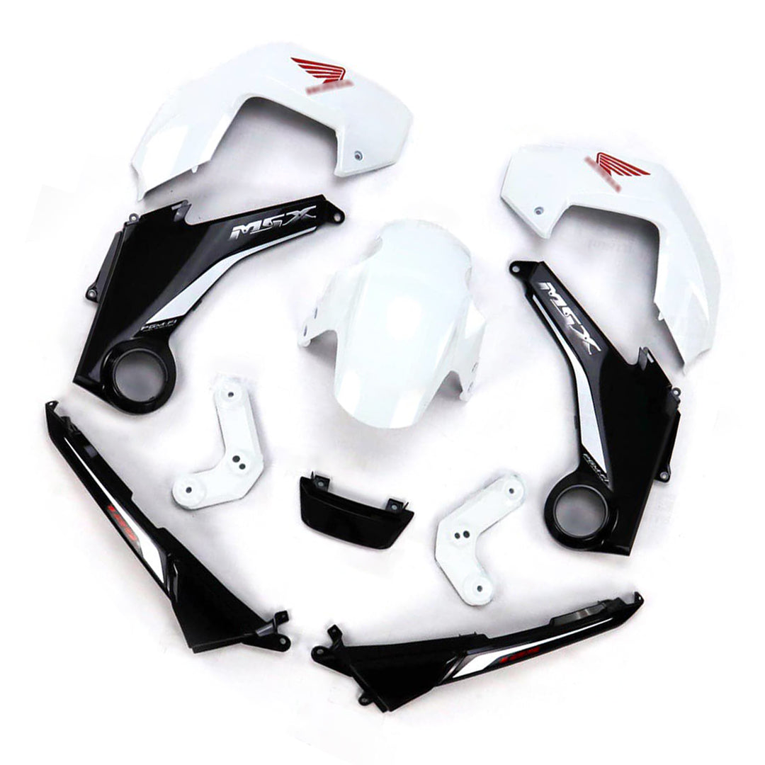 ชุดสีขาวตัดดำพร้อมสติ๊กเกอร์ สำหรับ HONDA MSX 125 2012-2015
