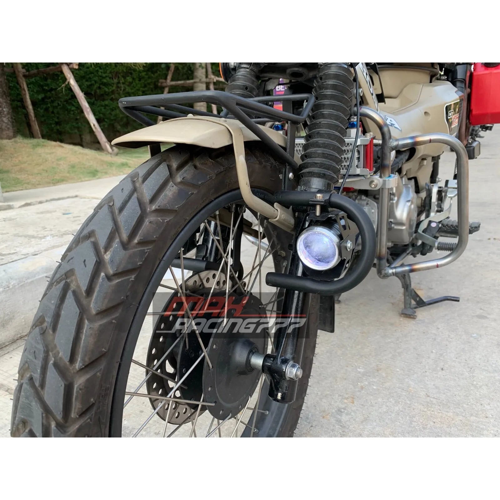 ชุดตะแกรงบนบังโคลน + ไฟสปอตไลท์ สำหรับ HONDA CT125 TRAIL 125 2020-2025
