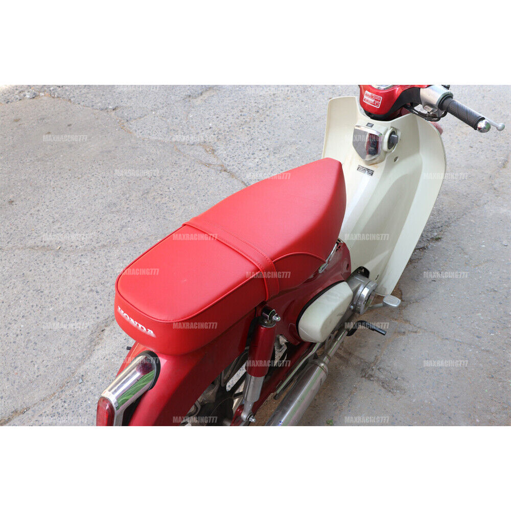 เบาะแต่งสีแดงแบบยาว สำหรับ HONDA SUPER CUB C125 2023-2025