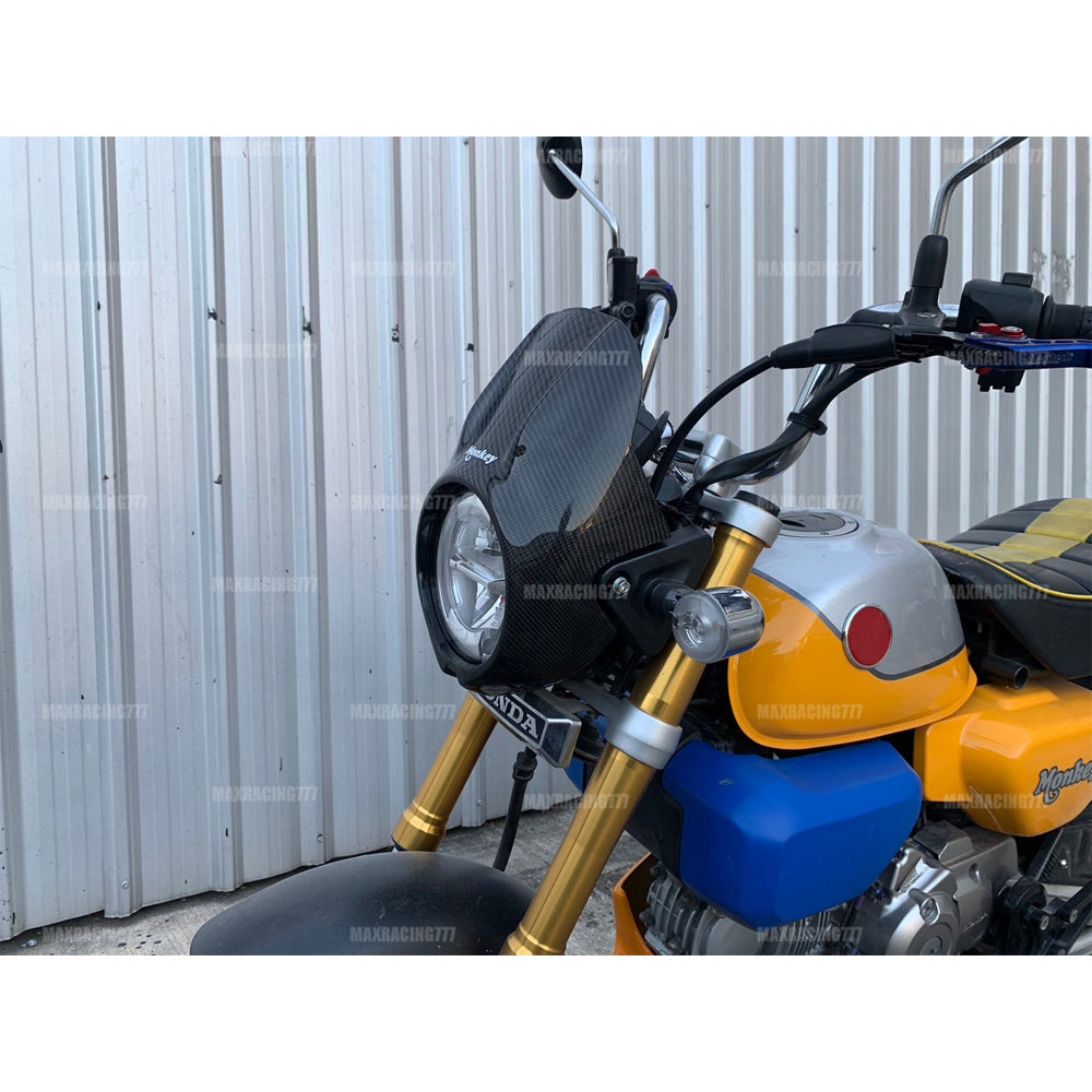 ครอบไฟหน้า คาร์บอน สำหรับ Honda Monkey Z125 2018-2025