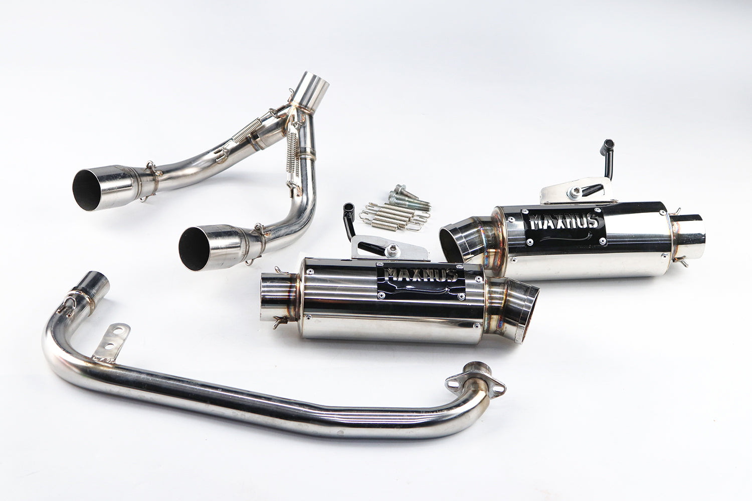 ท่อคู่ออกบน + โลโก้ สำหรับ HONDA GROM 125 2021-2025