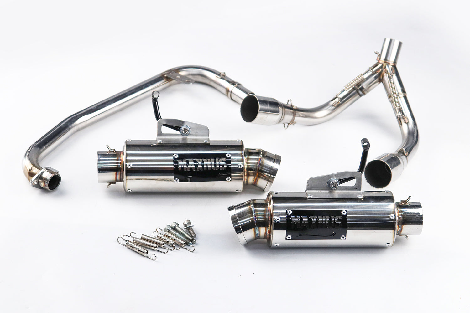 ท่อคู่ออกบน + โลโก้ สำหรับ HONDA GROM 125 2021-2025