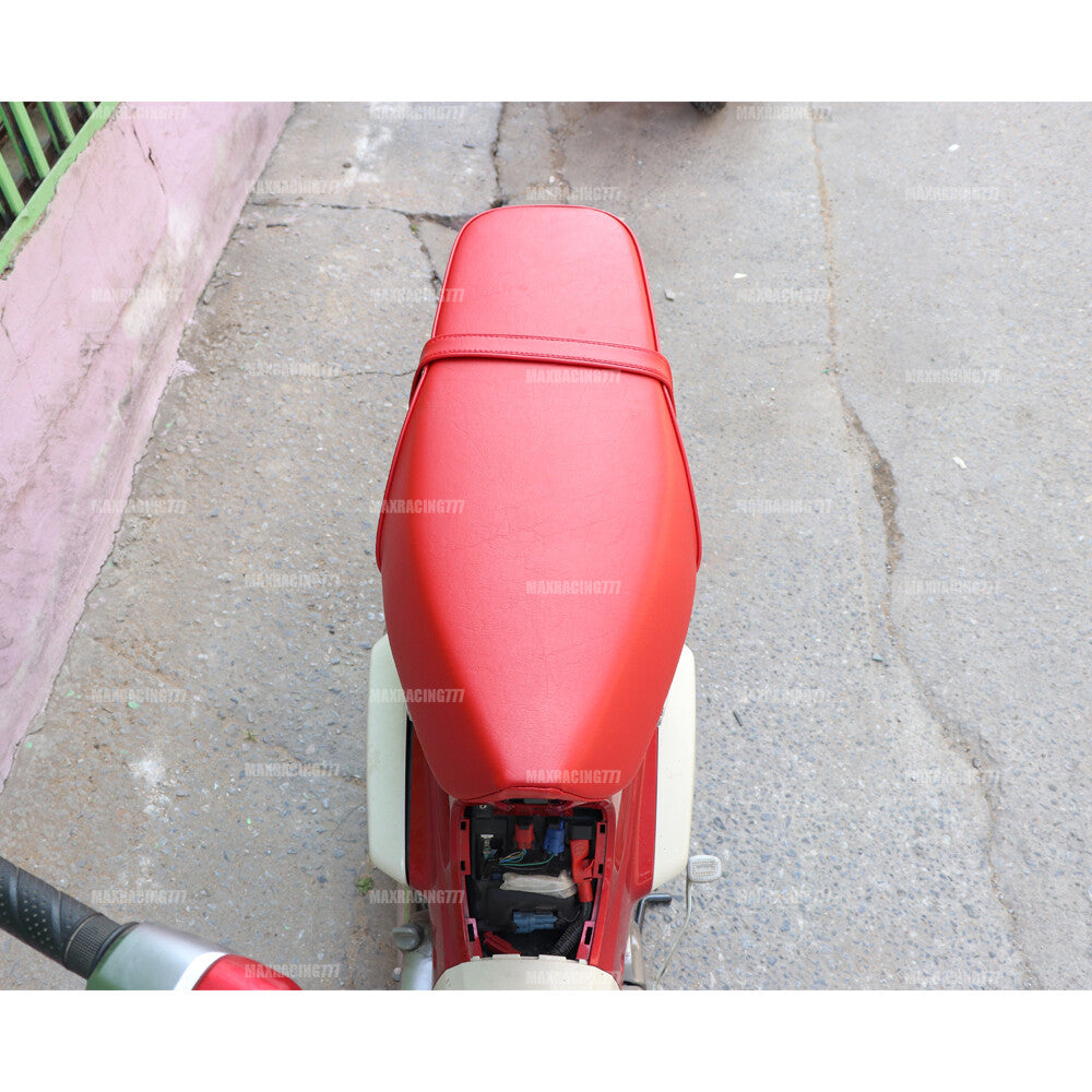 เบาะแต่งสีแดงแบบยาว สำหรับ HONDA SUPER CUB C125 2023-2025
