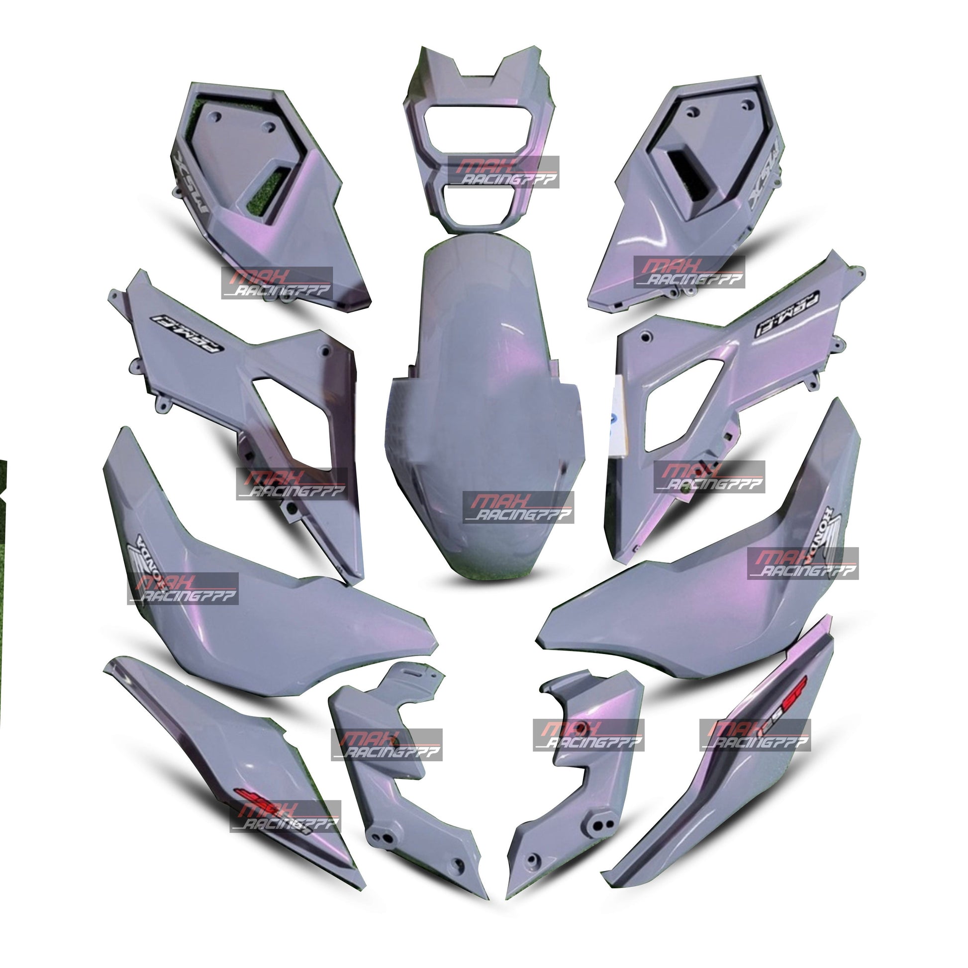 ชุดสีเทาแลมโบพร้อมสติ๊กเกอร์ สำหรับ HONDA MSX SF 125 2016-2020