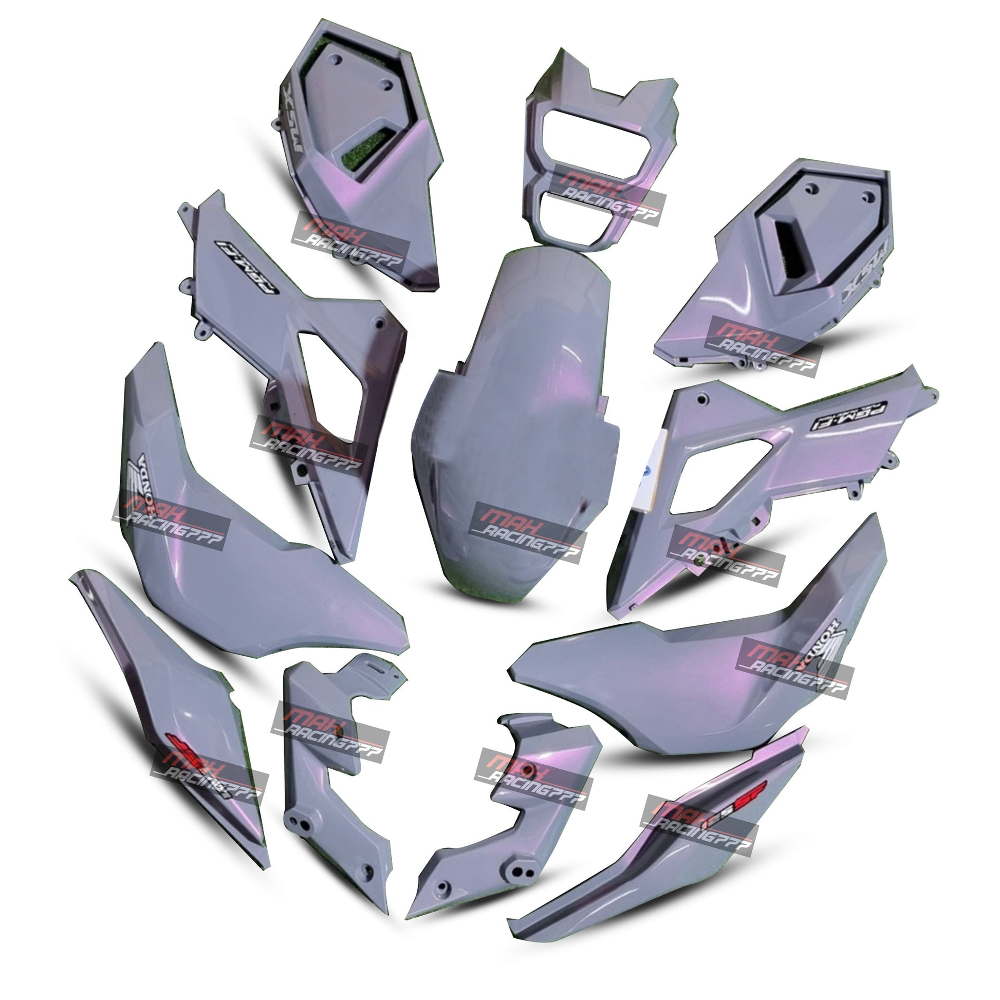 ชุดสีเทาแลมโบพร้อมสติ๊กเกอร์ สำหรับ HONDA MSX SF 125 2016-2020