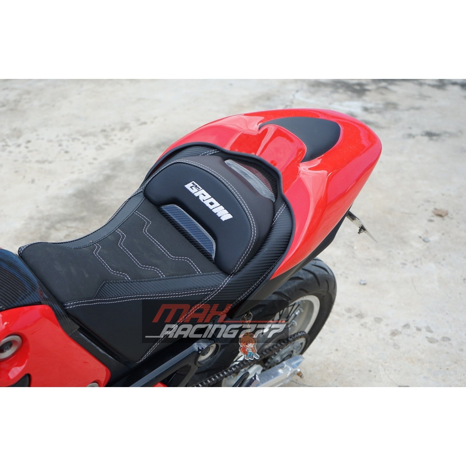 ครอบเบาะตูดมด สำหรับ HONDA GROM 125 2021-2024 *ใส่ได้เฉพาะเบาะแต่งทรงสปอร์ตหมอนคาร์บอน*