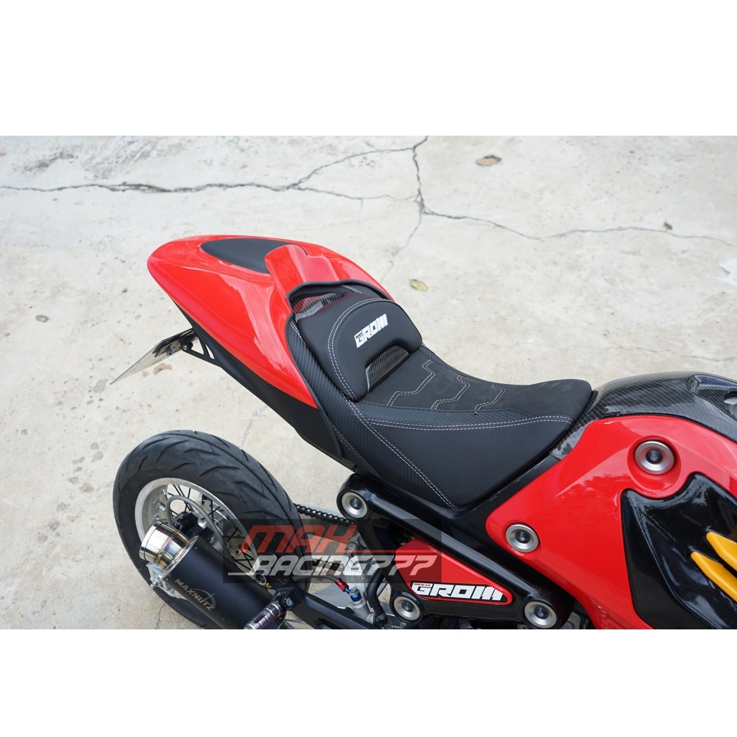 ครอบเบาะตูดมด สำหรับ HONDA GROM 125 2021-2024 *ใส่ได้เฉพาะเบาะแต่งทรงสปอร์ตหมอนคาร์บอน*
