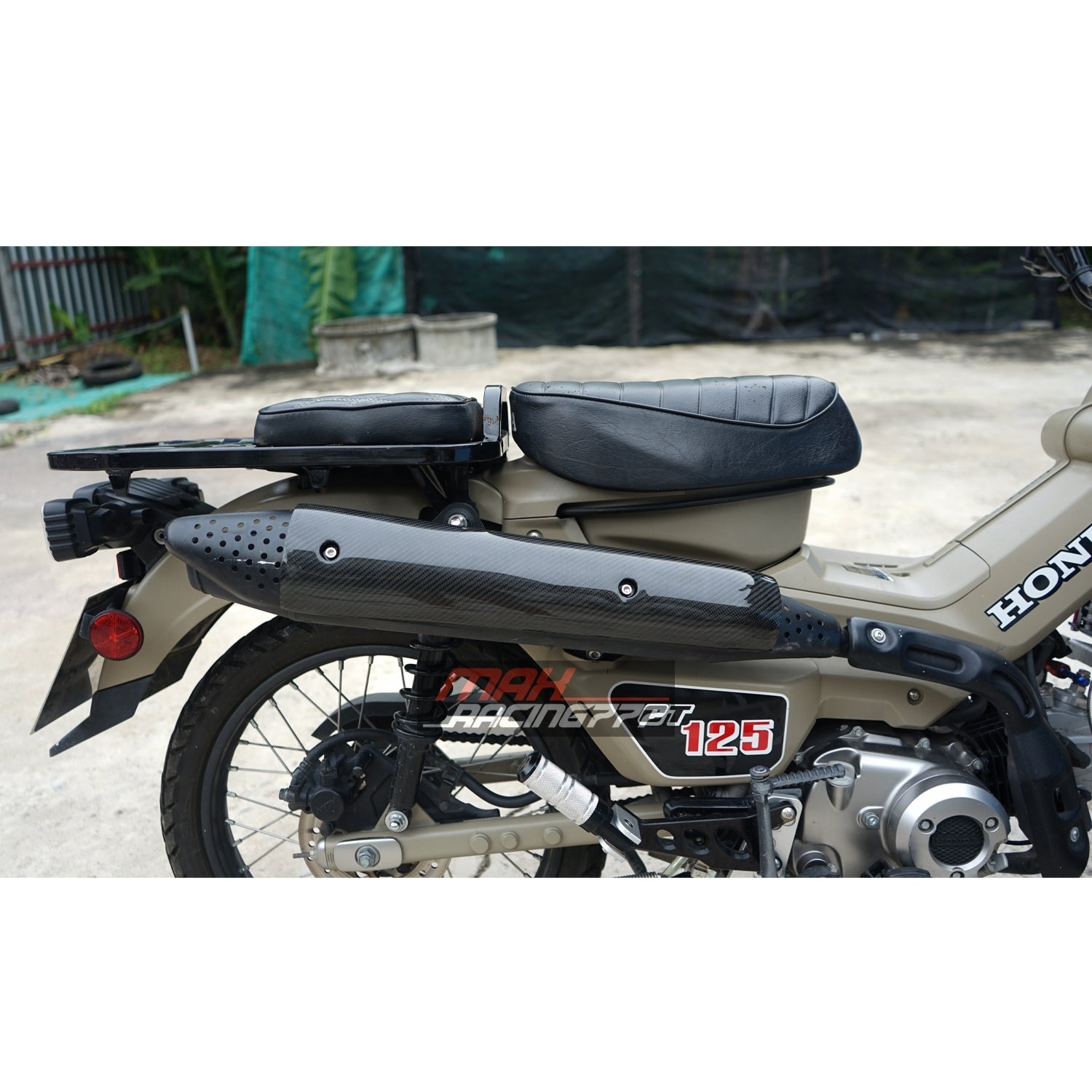 กันร้อนท่อไอเสีย คาร์บอน สำหรับ Honda CT125 Trail 125 Hunter 2020-2025