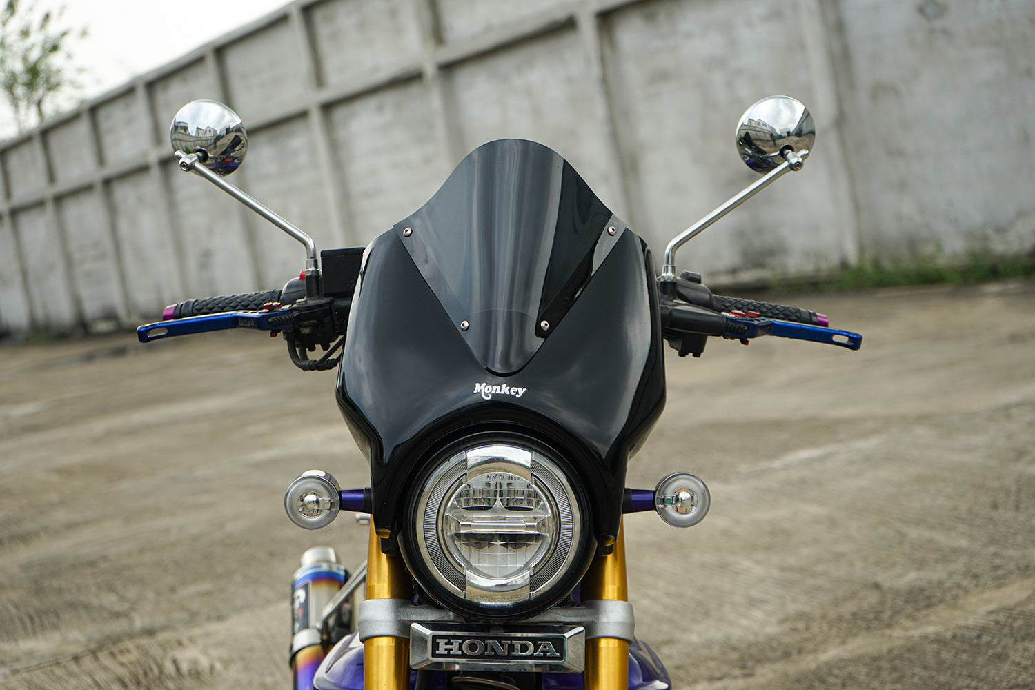ชิวบังลมหน้า สำหรับ HONDA MONKEY Z125 2018-2025