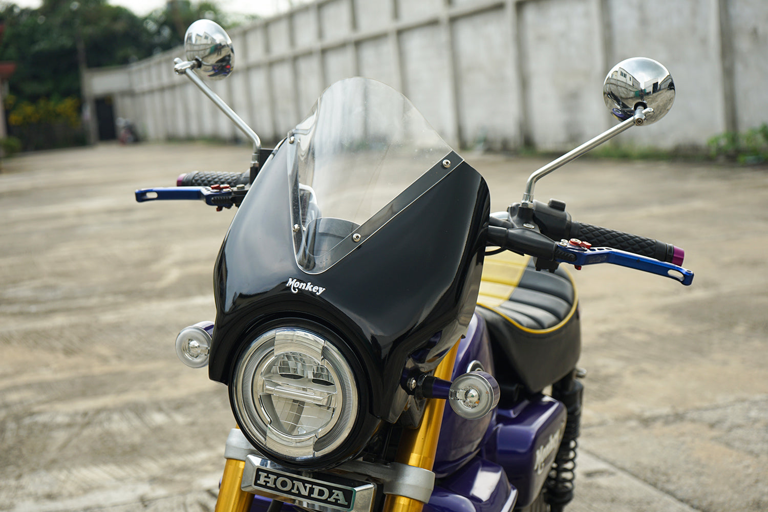 ชิวบังลมหน้า สำหรับ HONDA MONKEY Z125 2018-2025