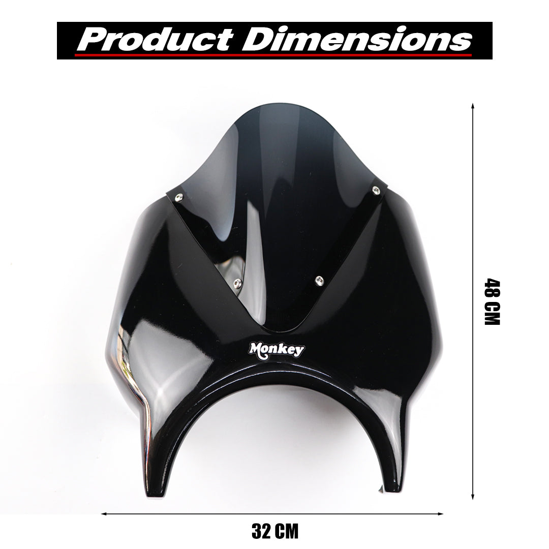 ชิวบังลมหน้า สำหรับ HONDA MONKEY Z125 2018-2025