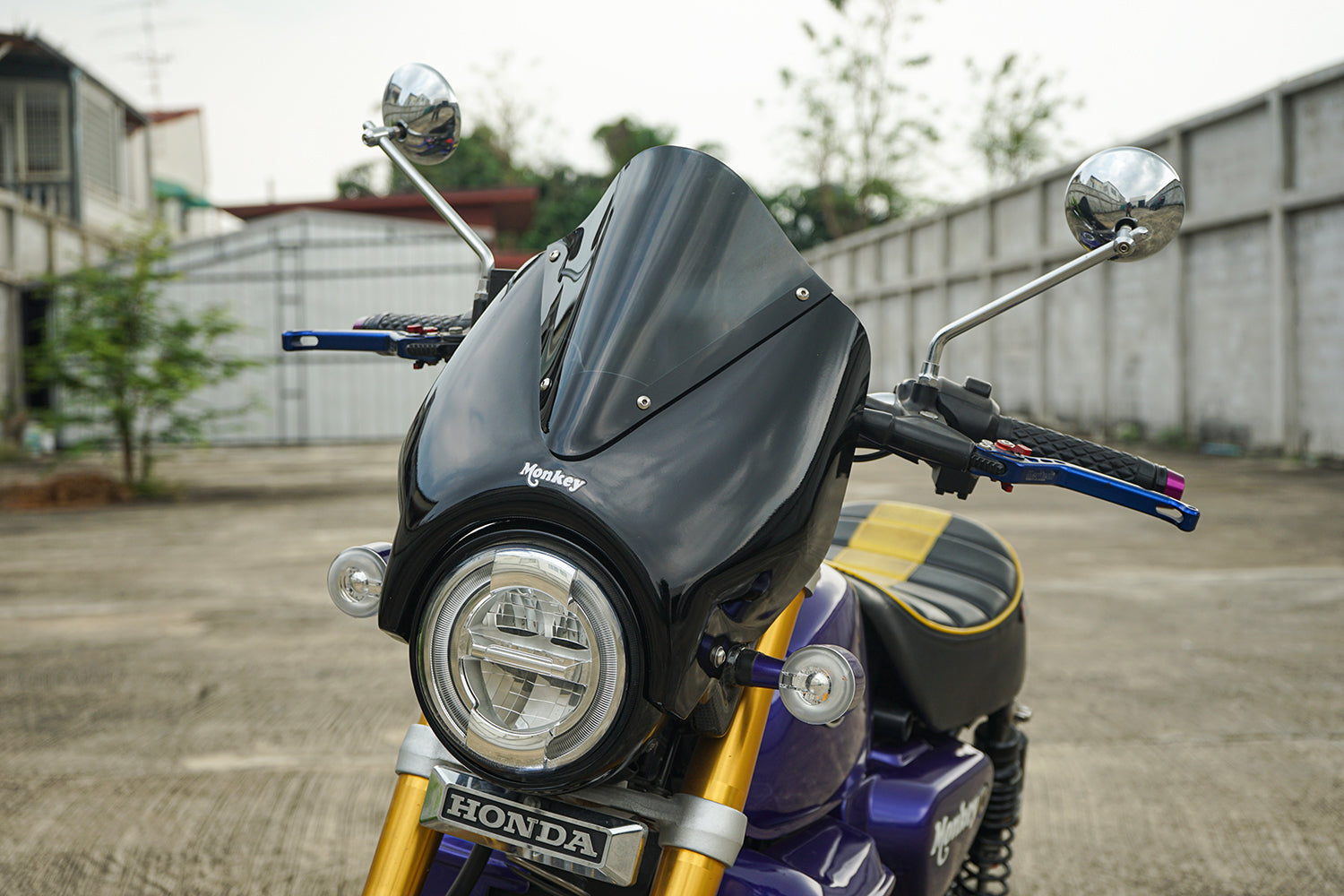 ชิวบังลมหน้า สำหรับ HONDA MONKEY Z125 2018-2025