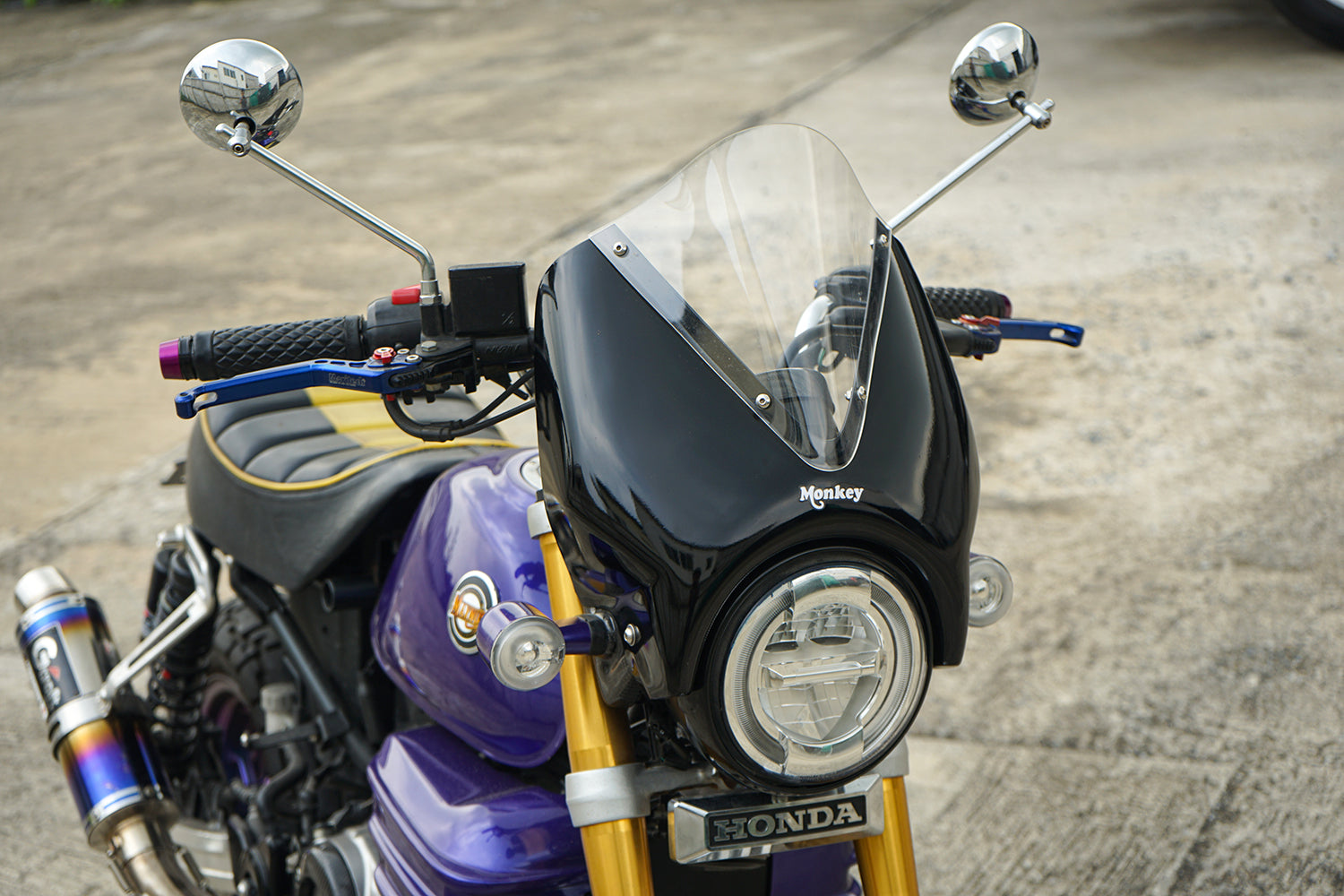 ชิวบังลมหน้า สำหรับ HONDA MONKEY Z125 2018-2025