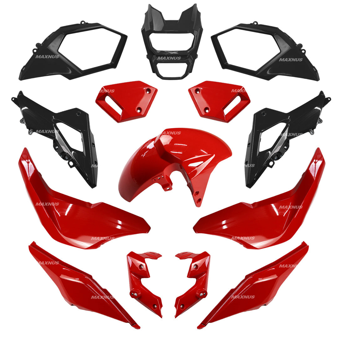 ชุดสีแดงตัดดำพร้อมสติ๊กเกอร์ สำหรับ HONDA MSX SF 125 2016-2020