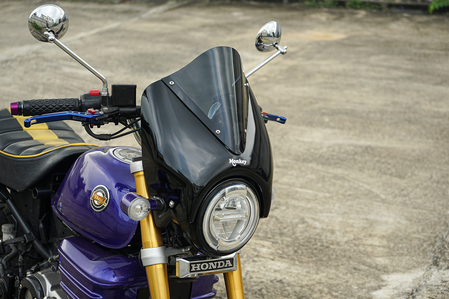 ชิวบังลมหน้า สำหรับ HONDA MONKEY Z125 2018-2025