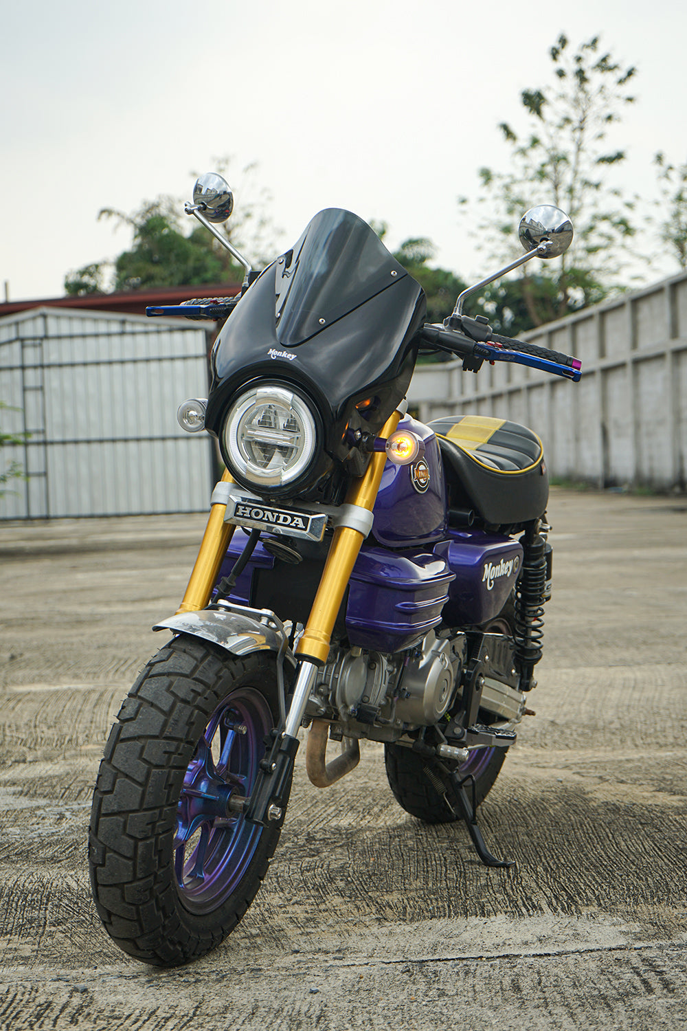 ชิวบังลมหน้า สำหรับ HONDA MONKEY Z125 2018-2025