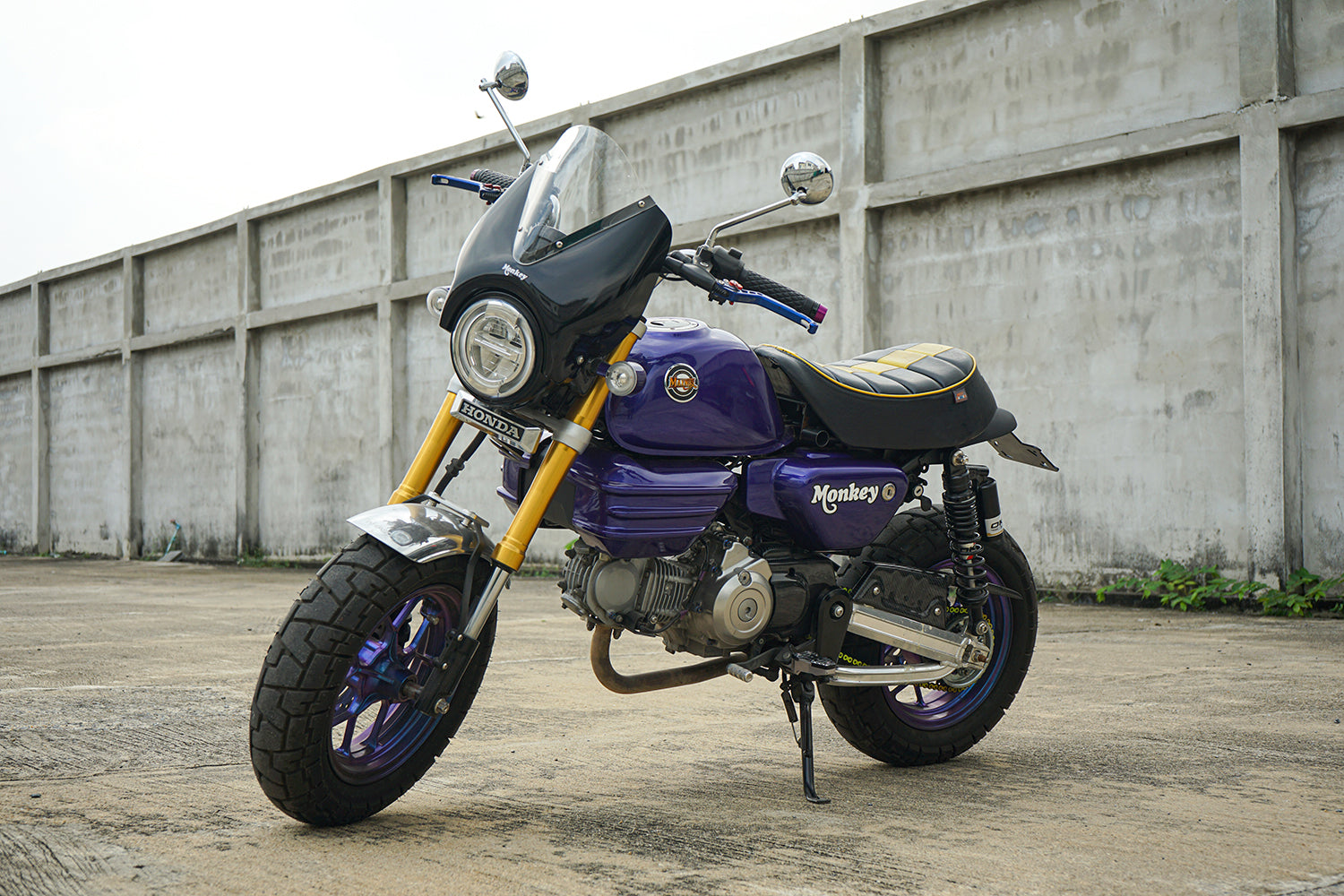 ชิวบังลมหน้า สำหรับ HONDA MONKEY Z125 2018-2025