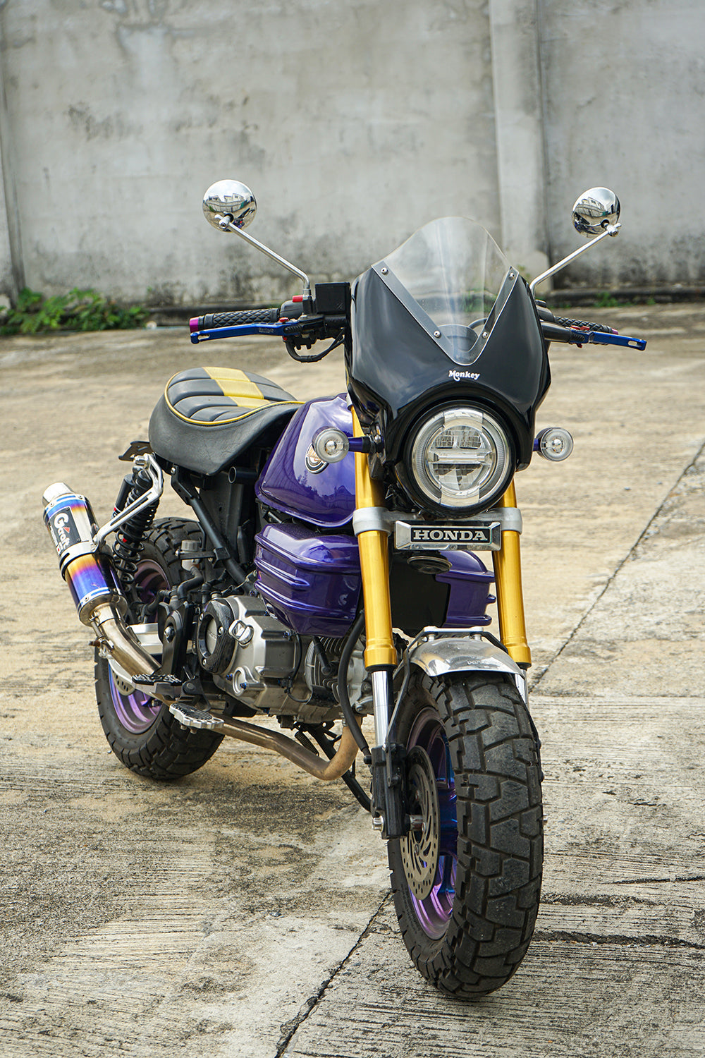 ชิวบังลมหน้า สำหรับ HONDA MONKEY Z125 2018-2025