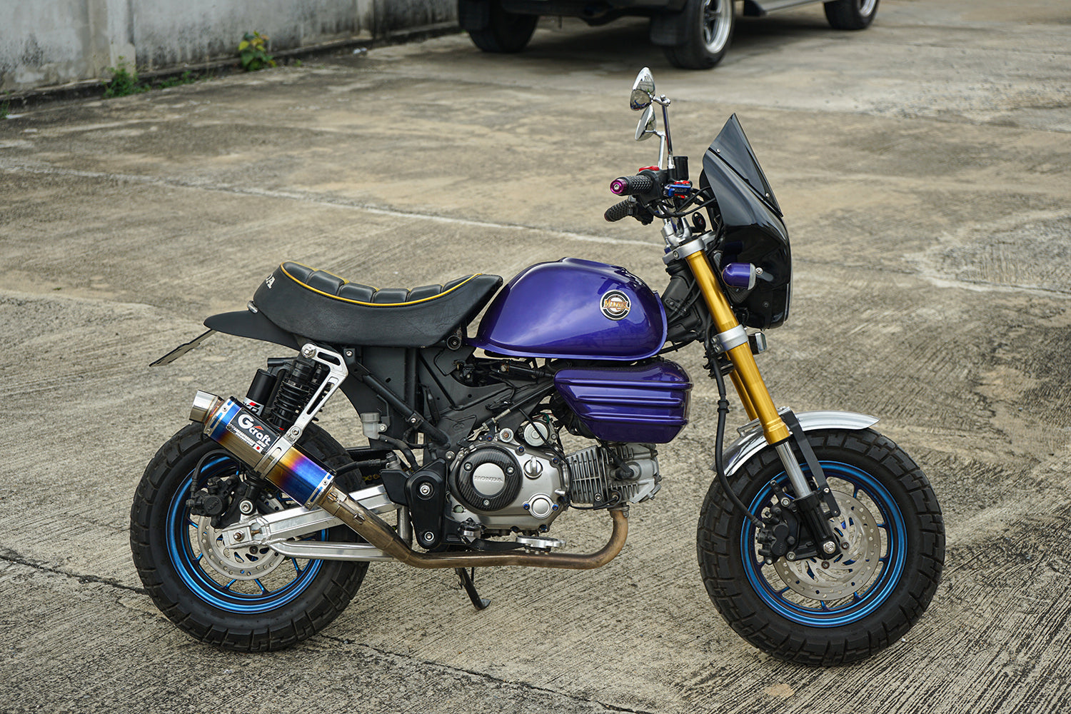 ชิวบังลมหน้า สำหรับ HONDA MONKEY Z125 2018-2025