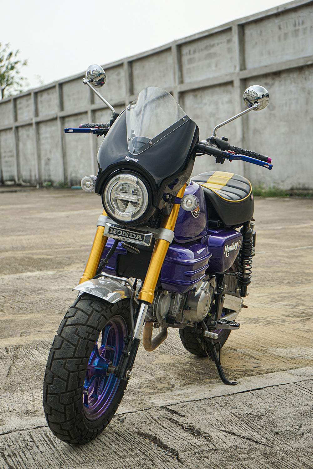ชิวบังลมหน้า สำหรับ HONDA MONKEY Z125 2018-2025