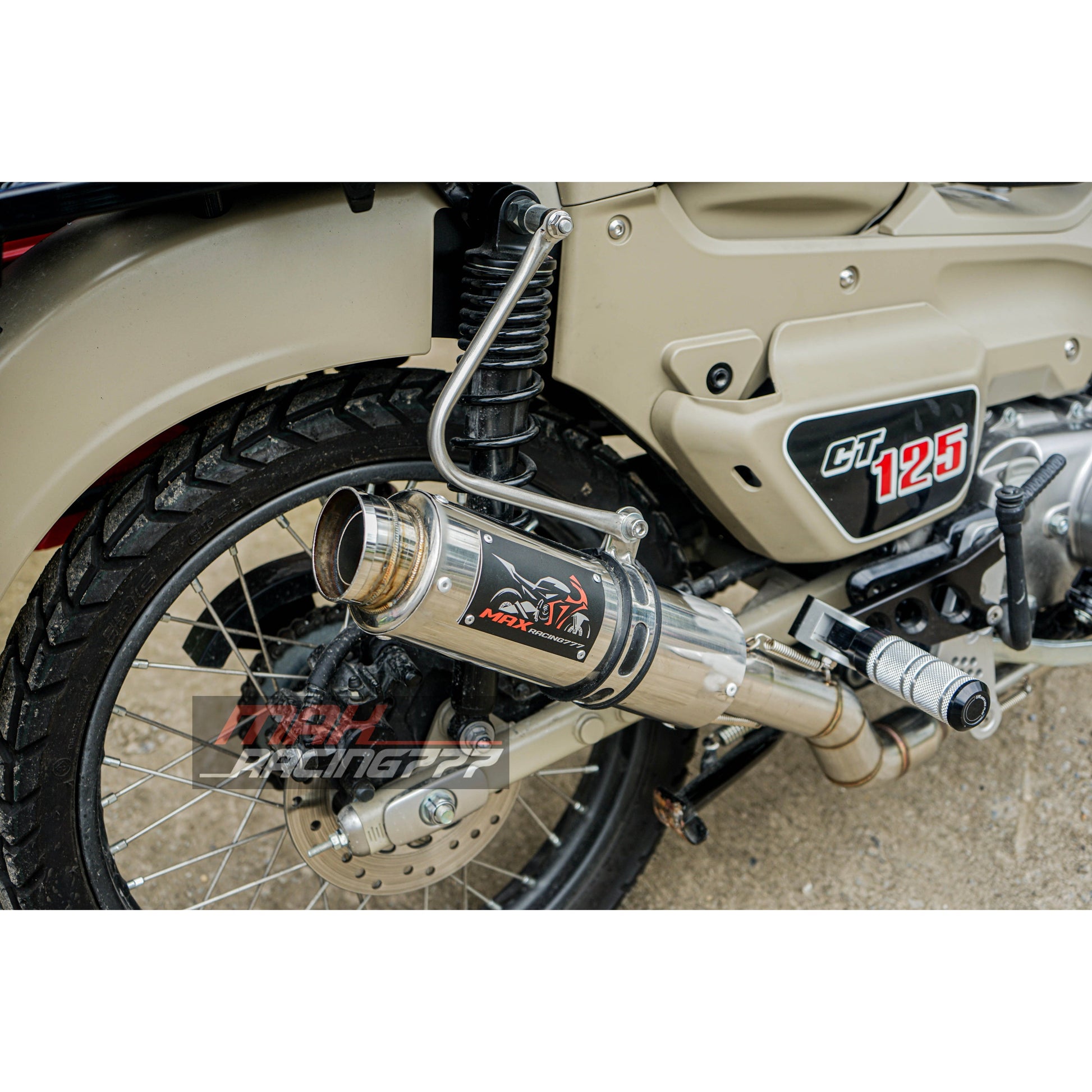 ชุดท่อไอเสียแต่งออกล่าง สำหรับ HONDA TRAIL125 CT125 2020-2023