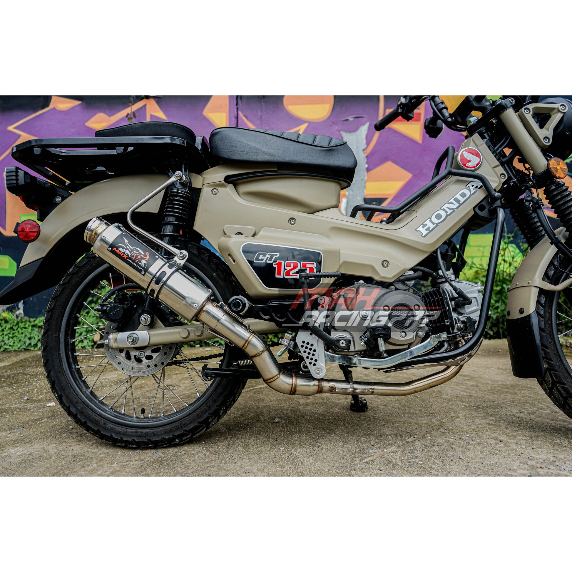 ชุดท่อไอเสียแต่งออกล่าง สำหรับ HONDA TRAIL125 CT125 2020-2023