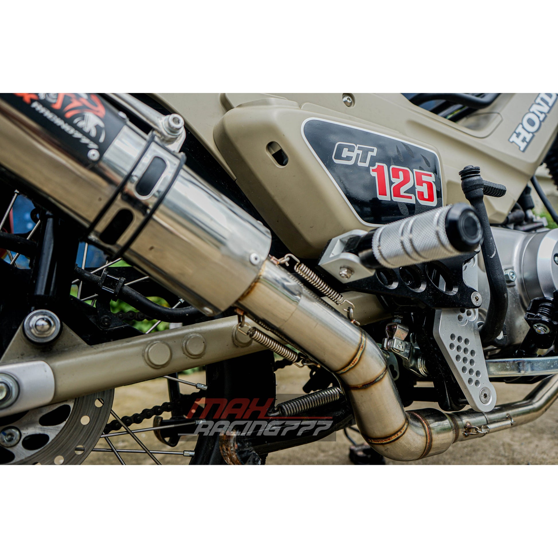 ชุดท่อไอเสียแต่งออกล่าง สำหรับ HONDA TRAIL125 CT125 2020-2023