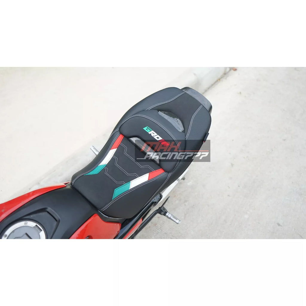 เบาะแต่งทรงสปอร์ตหมอนคาร์บอน สำหรับ HONDA GROM125 2021-2025