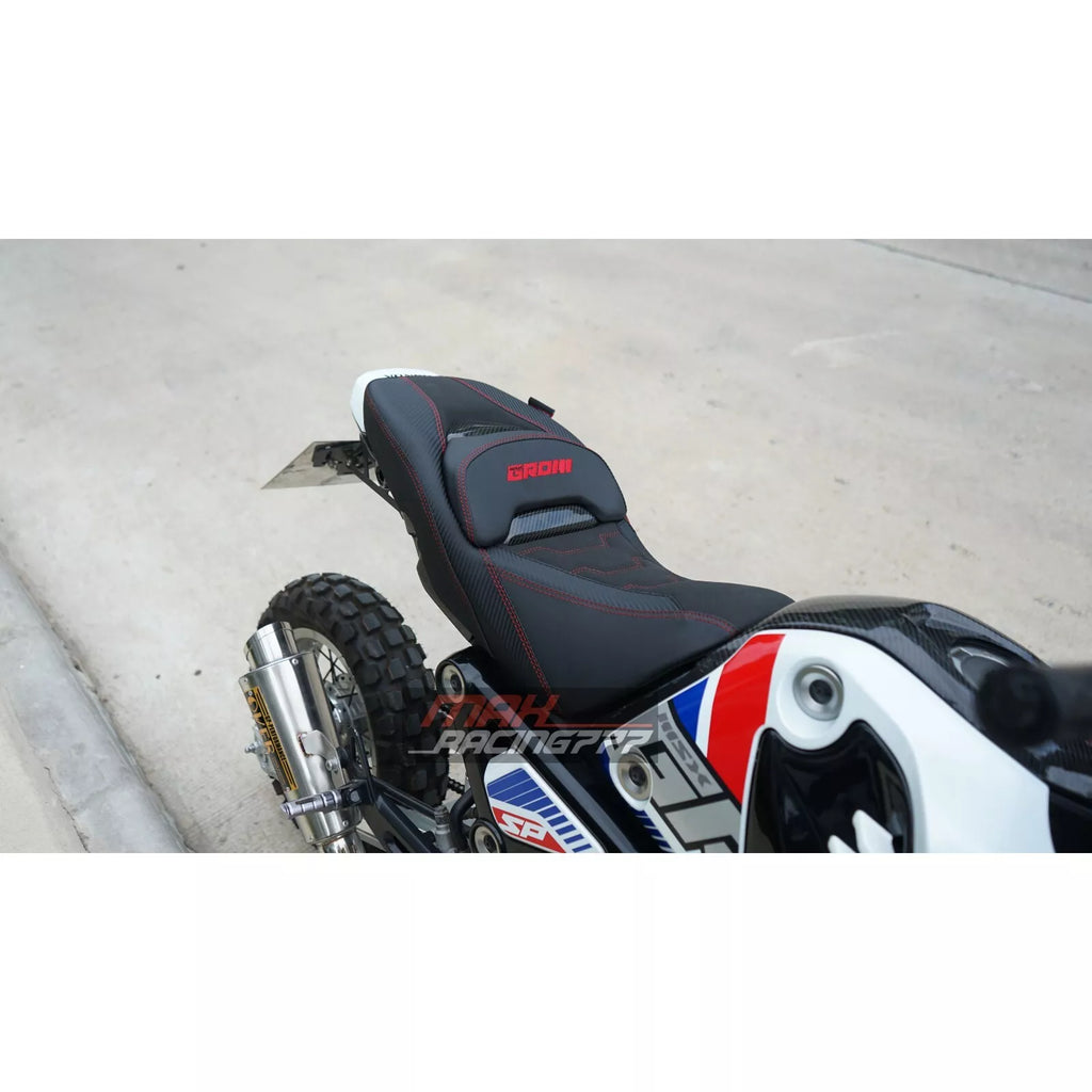 เบาะแต่งทรงสปอร์ตหมอนคาร์บอน สำหรับ HONDA GROM125 2021-2025