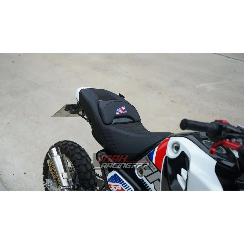 เบาะแต่งทรงสปอร์ตหมอนคาร์บอน สำหรับ HONDA GROM125 2021-2025