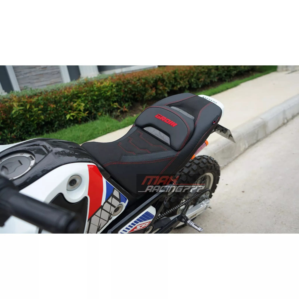 เบาะแต่งทรงสปอร์ตหมอนคาร์บอน สำหรับ HONDA GROM125 2021-2025