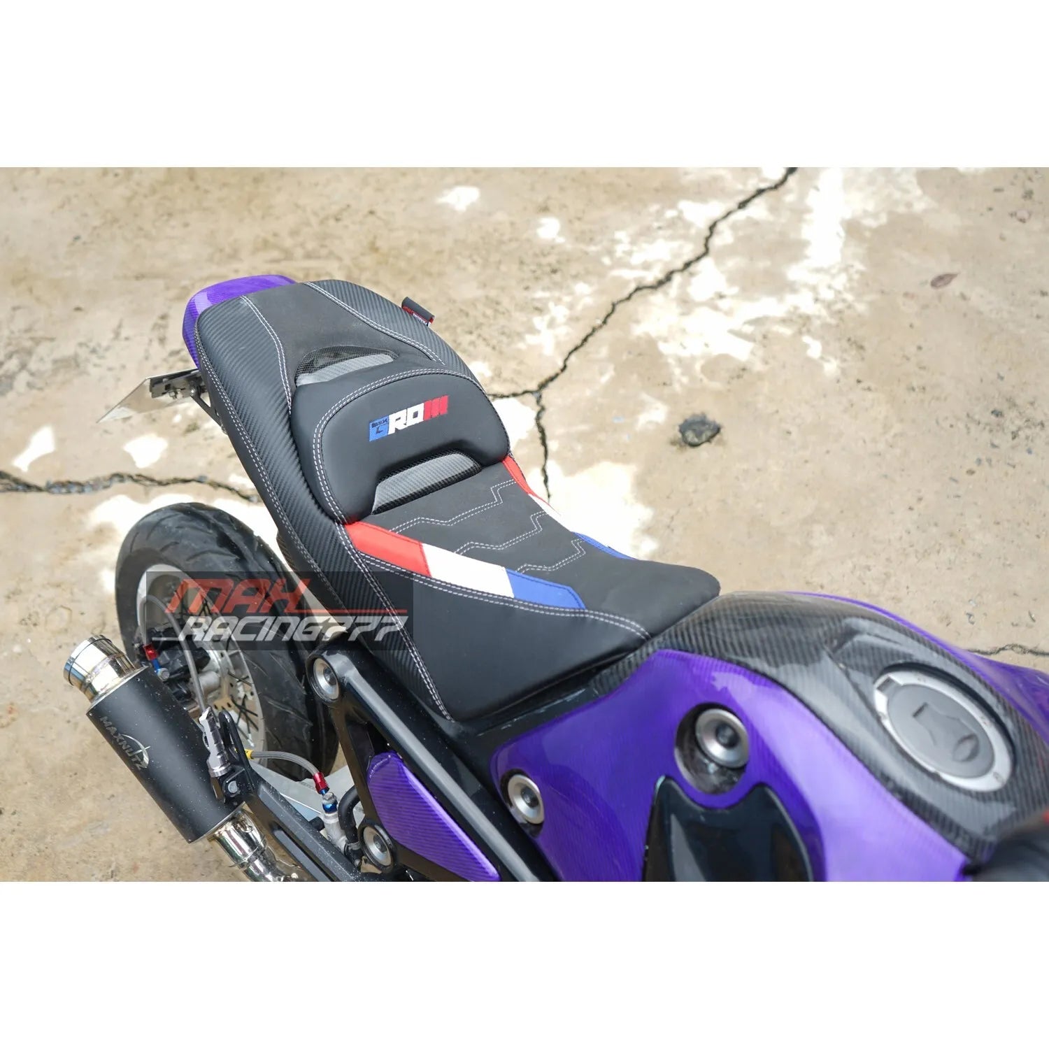 เบาะแต่งทรงสปอร์ตหมอนคาร์บอน สำหรับ HONDA GROM125 2021-2025