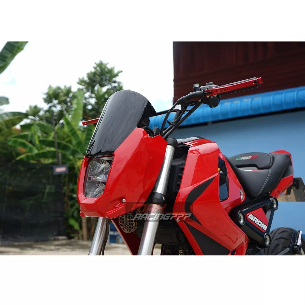 FRONT WINDSHIELD WINDSCREEN COVER HEADLIGHT MAXNUS V.2 FOR HONDA GROM 125 2021-2024